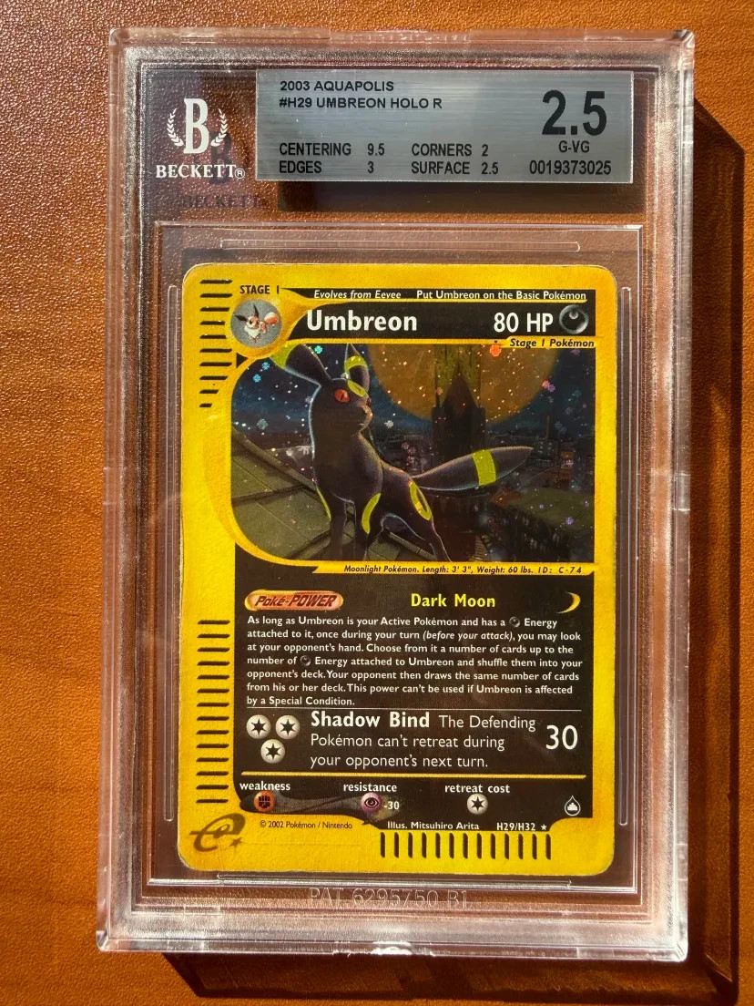 Umbreon H29/H32 Aquapolis Holo for sale online | eBay UK