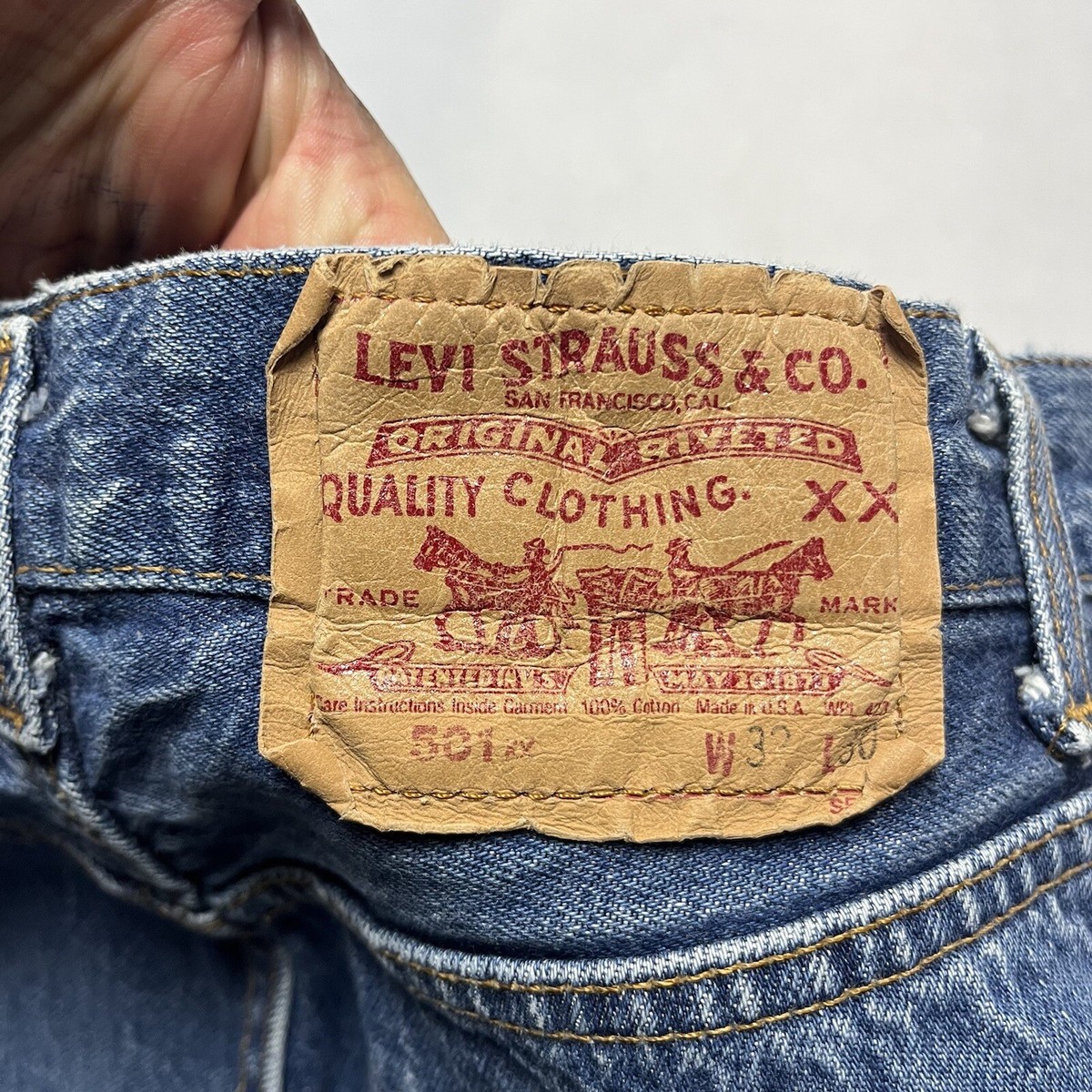 Vintage Levi's 501xx Denim Jeans 32x30 Made In USA | eBay