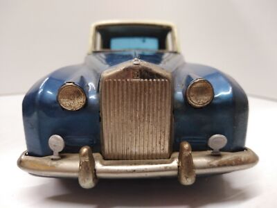 Vintage Bandai Rolls Royce Silver Cloud Tin Friction Motor Toy Car