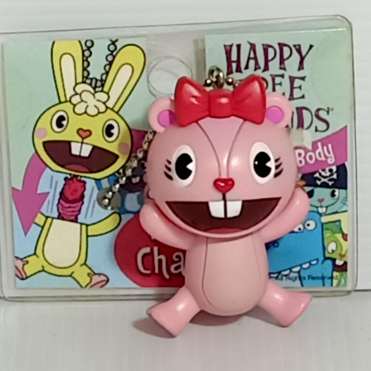 Happy Tree Friends Giggles Figure Keychain Pull the Body Toy Mondo