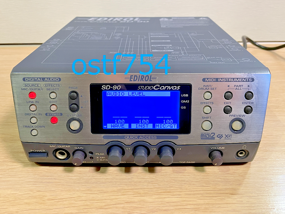 Roland Edirol SD-90 Studio Canvas USB MIDI Audio Interface Digital