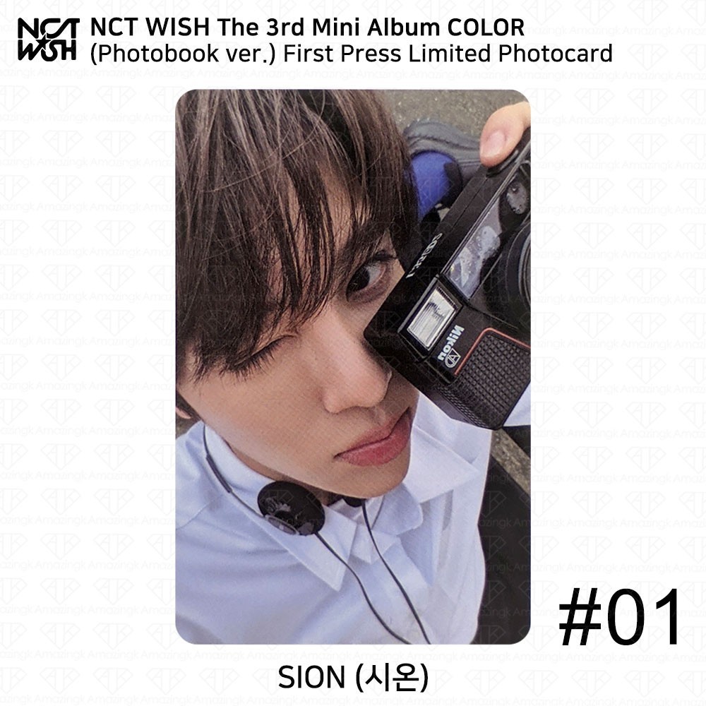 NCT WISH The 3rd Mini Album COLOR First Press Limited Photocard
