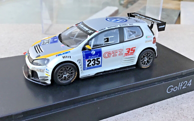 1/43 SPARK, VW GOLF GTI ADAC. 35 years an.driver Blundell, rare