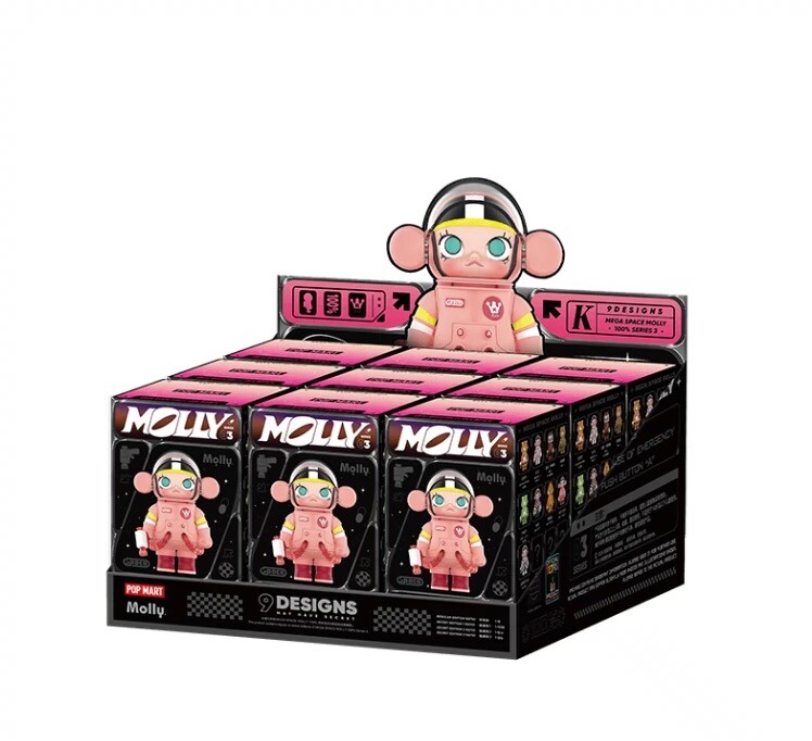 Original MEGA SPACE MOLLY 100% Series 3 Blind Box One Set (9pcs