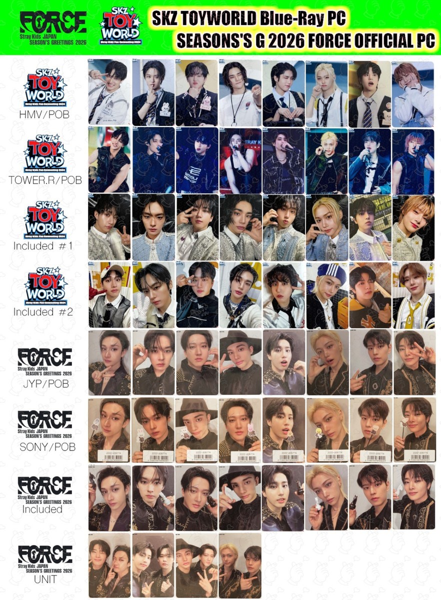 Stray Kids JAPAN SEASON'S GREETINGS 2026 / TOYWORLD Photocard POB