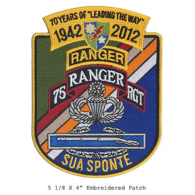 US Army Ranger - 70 Year Anniversary Patch - Sua Sponte - Airborne