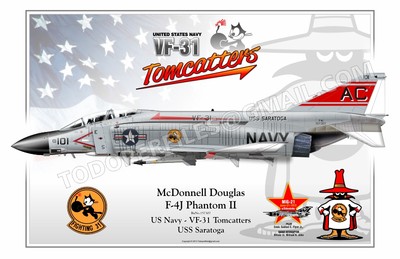 McDonnell Douglas - F-4J Phantom II US Navy -VF-31 Tomcatters