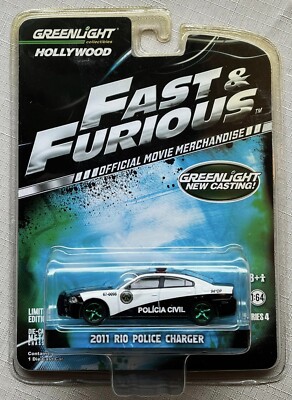 Fast and Furious 2011 Rio Police Charger Series 4 Greenlight chase