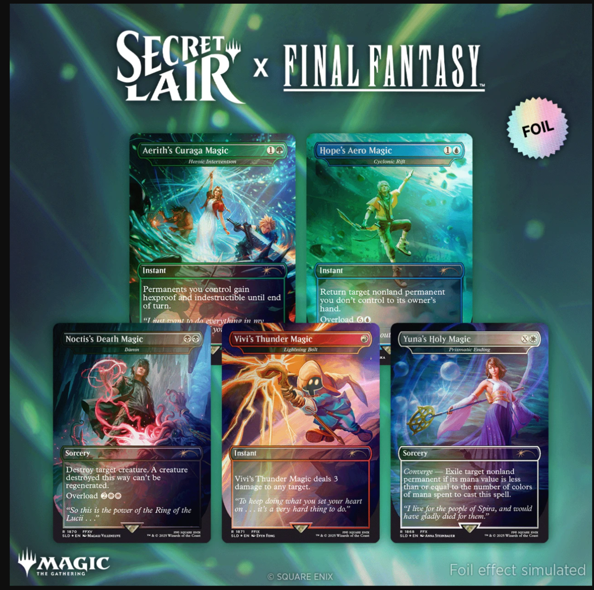 Secret Lair Final Fantasy Grimoire FOIL Edition - Magic The