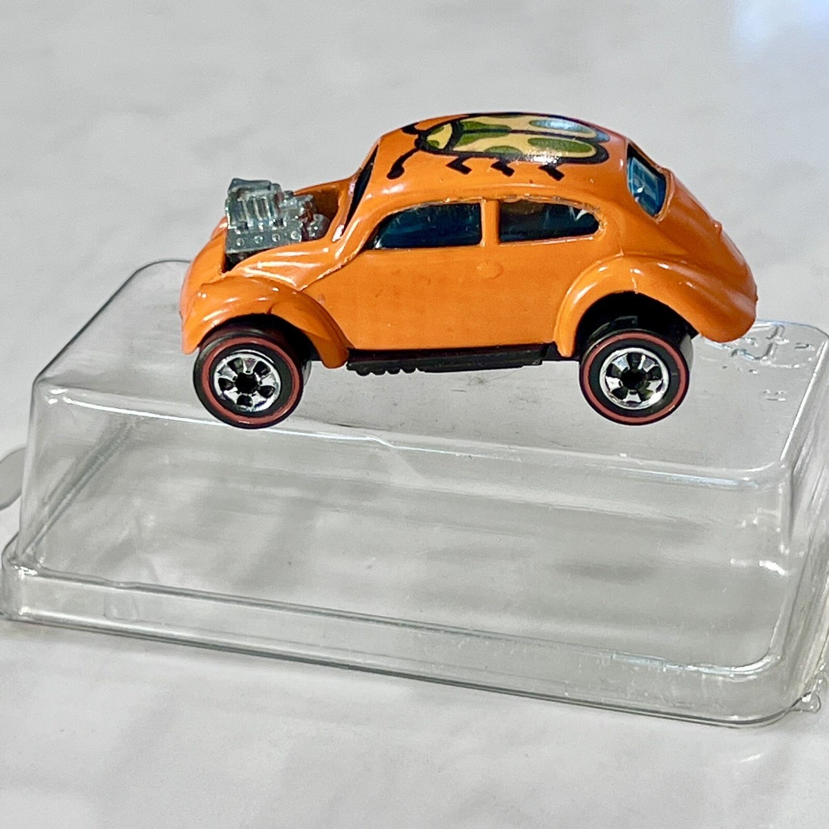 Hot Wheels Redline VW Bug Custom Volkswagen Beetle Orange 1967