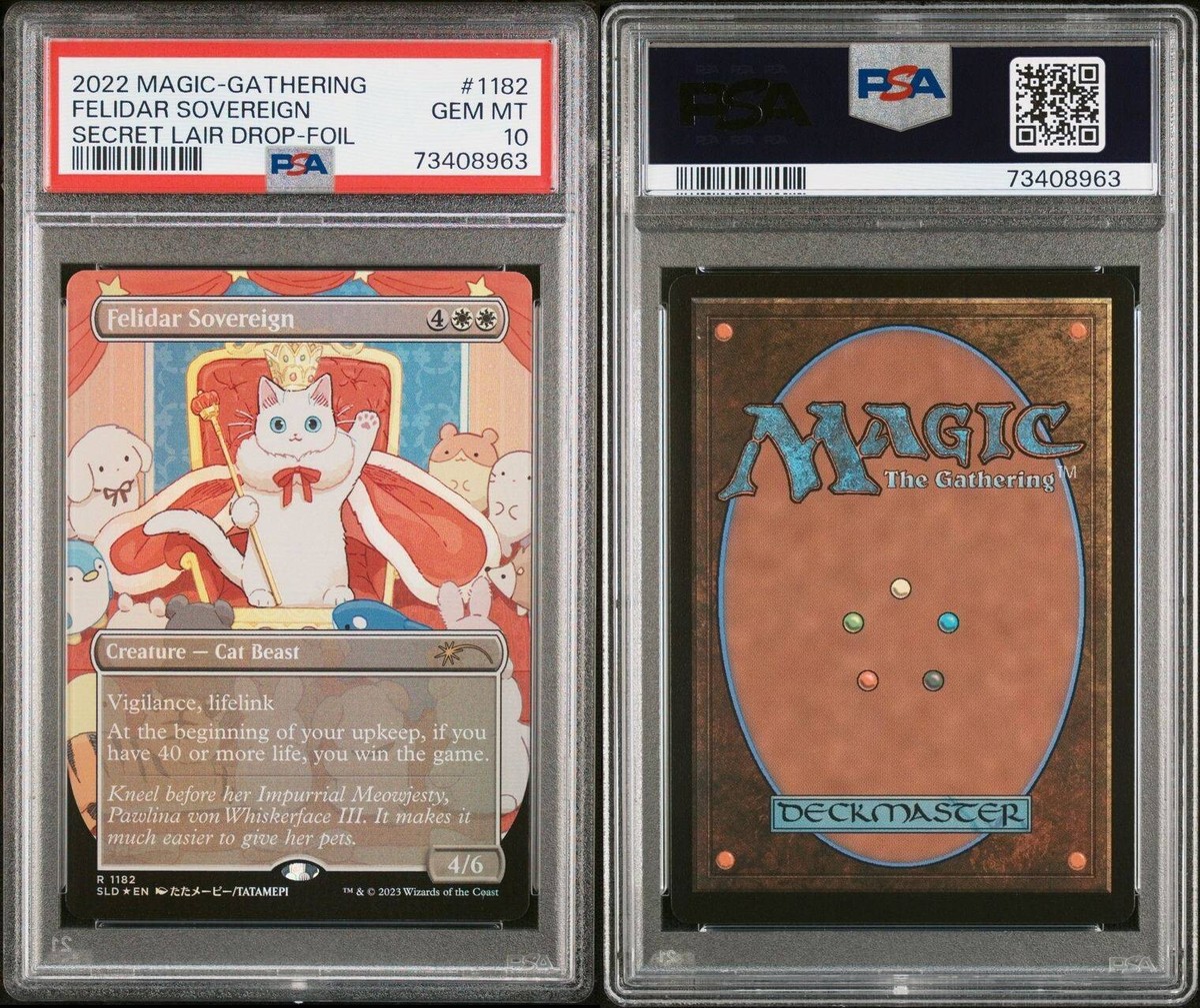 PSA10 MTG Felidar Sovereign Secret Lair Drop Foil 2022 Magic The