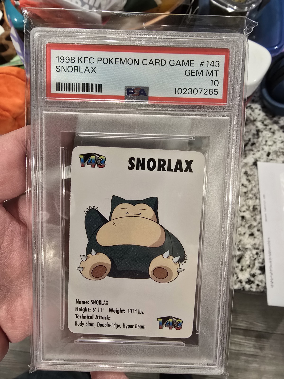Snorlax #143 Pokemon Trading Card Game Mini KFC 1998 Nintendo WOTC