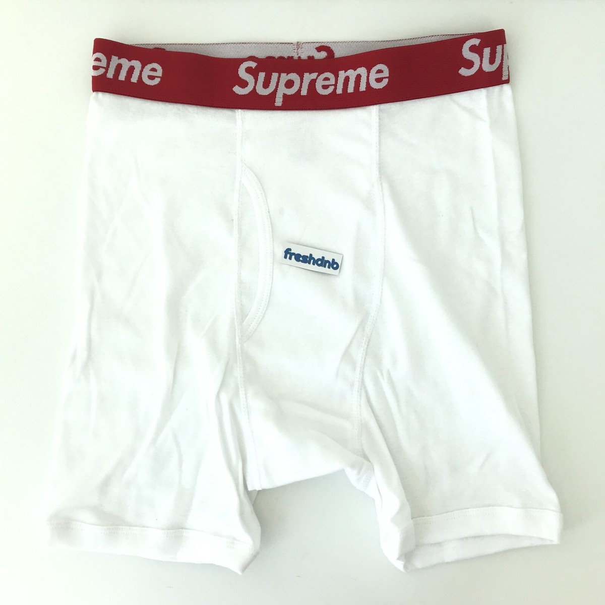 Supreme Hanes Boxer Briefs - White - Medium - 1 Pair - 100