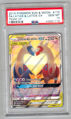 Pokemon Card PSA 10 Gem Mint Latias & Latios GX 170/181 Team Up | eBay