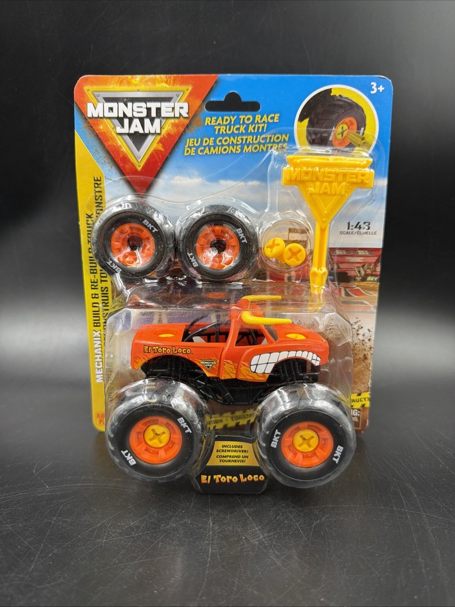 Monster Jam El Toro Loco - Mechanix Build & Rebuild Truck 1:43
