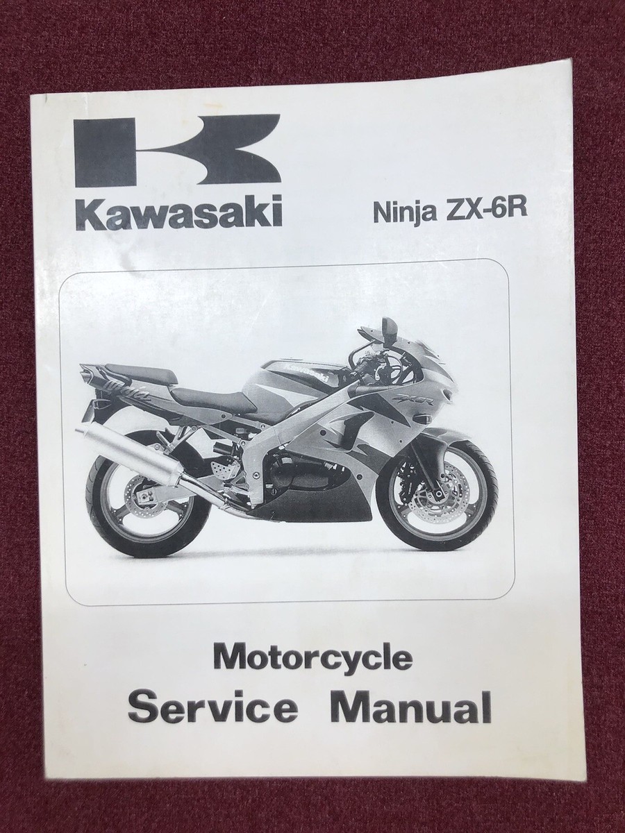 OEM KAWASAKI 1998 - 1999 NINJA ZX-6R SERVICE MANUAL - 99924-1226