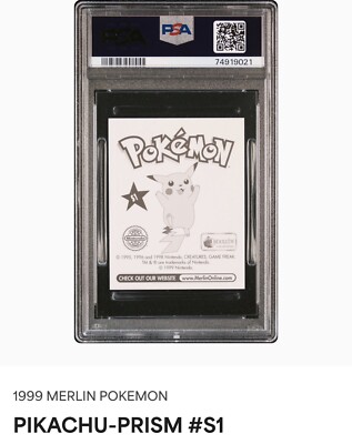 1999 merlin pokemon psa 9 Pikachu Prism S1 | eBay