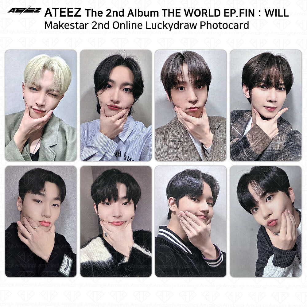 ATEEZ 2nd Album THE WORLD EP.FIN WILL Makestar 2nd Online Lucky