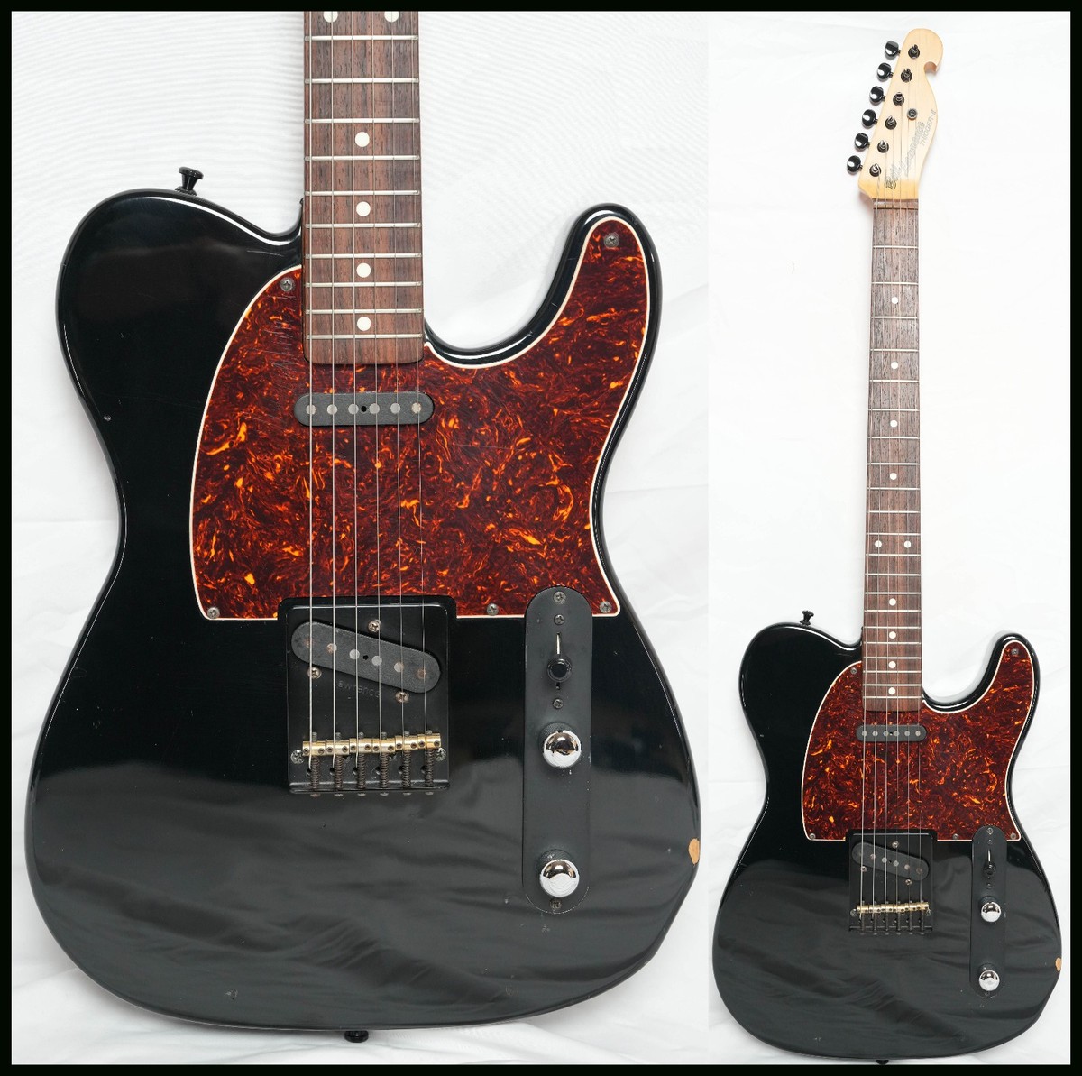 Bill Lawrence TRIGGER II BT2R-60 ALL BLACK TELECASTER w/ HC, Made
