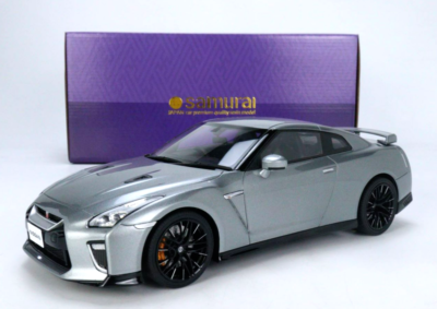 1/18 Nissan GT-R (R35) 2020 Samurai EDT (Gray) Resin Model by