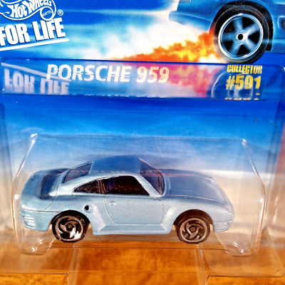 Hot Wheels Vintage Porsche 959 Light Blue Collector #591 SB