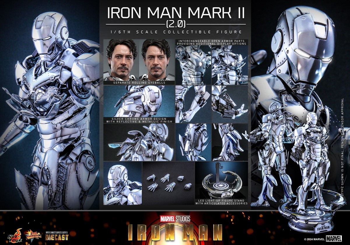 Hot Toys MMS733D59 Iron Man 1/6th scale Iron Man Mark II 2.0