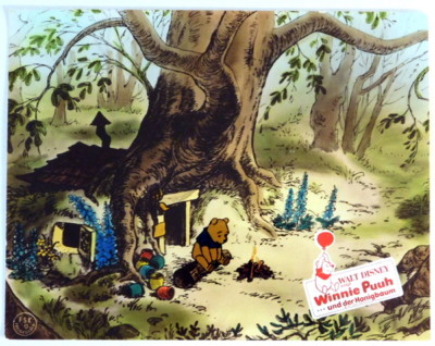 Disney WINNIE THE POOH AND THE HONEY TREE single lobby card 1966