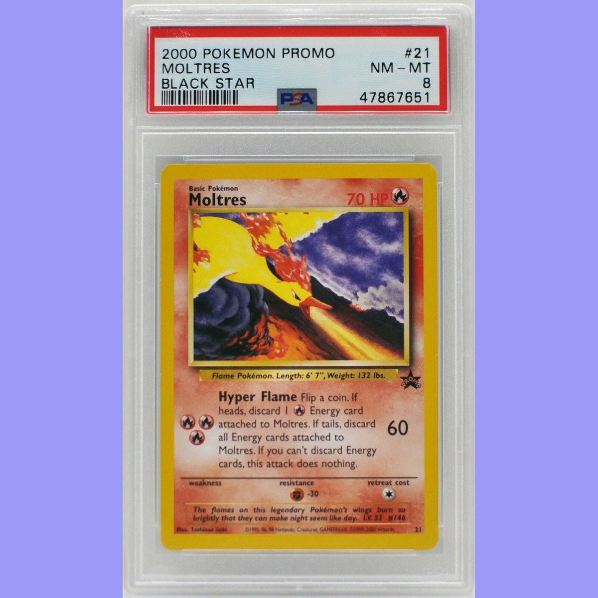 Pokemon Moltres #21 Black Star Promo PSA 8 NM/Mint | eBay
