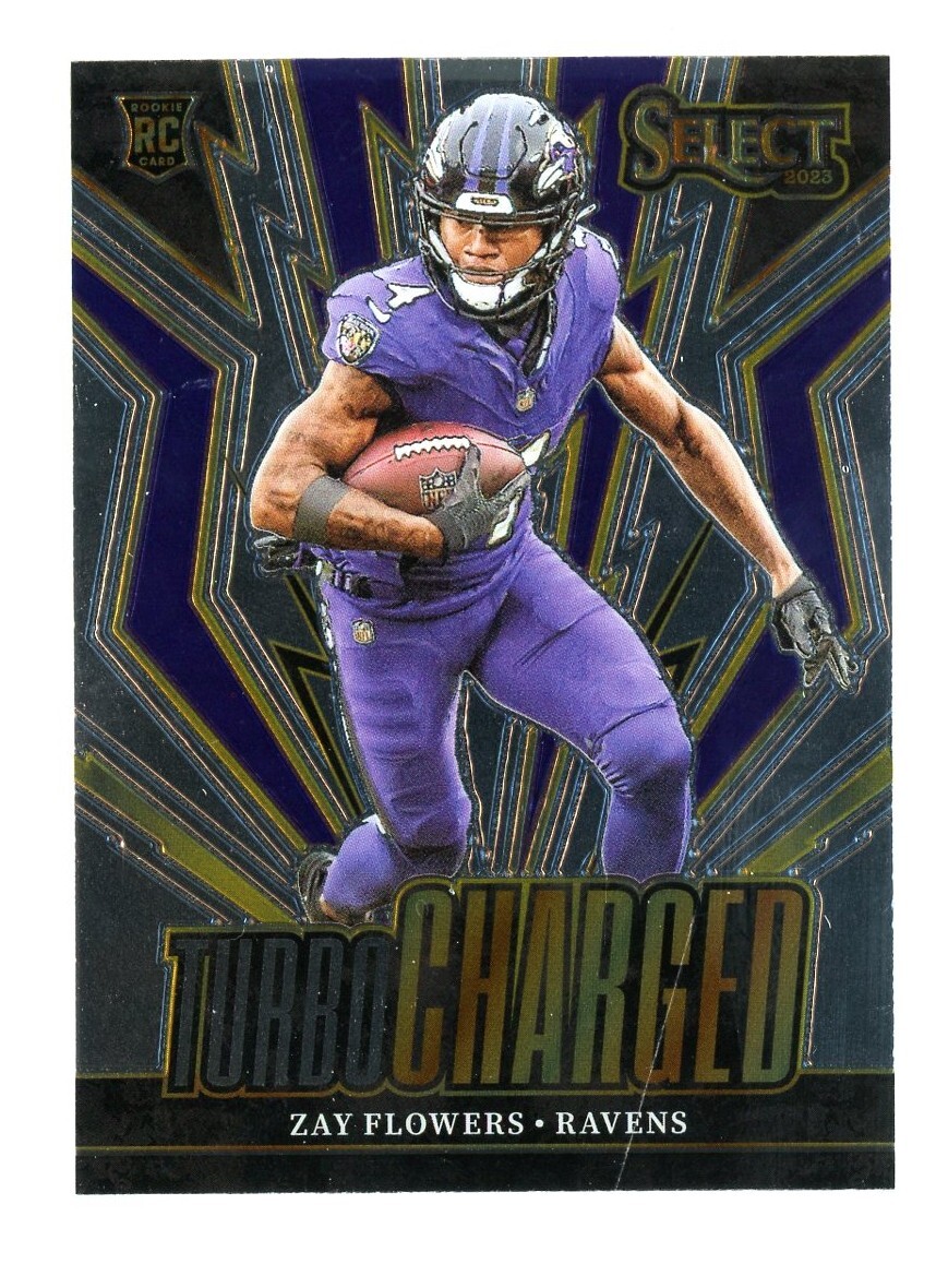 2023 Panini Select Turbocharged Zay Flowers #TUR-ZFL Rookie RC | eBay