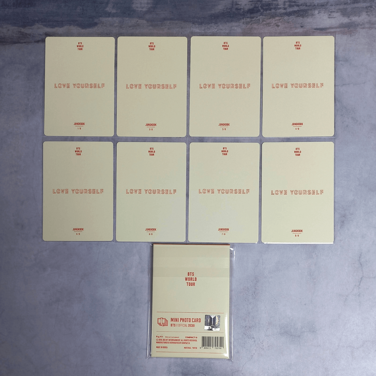 BTS World Tour Love Yourself Seoul Official Mini Photo Card