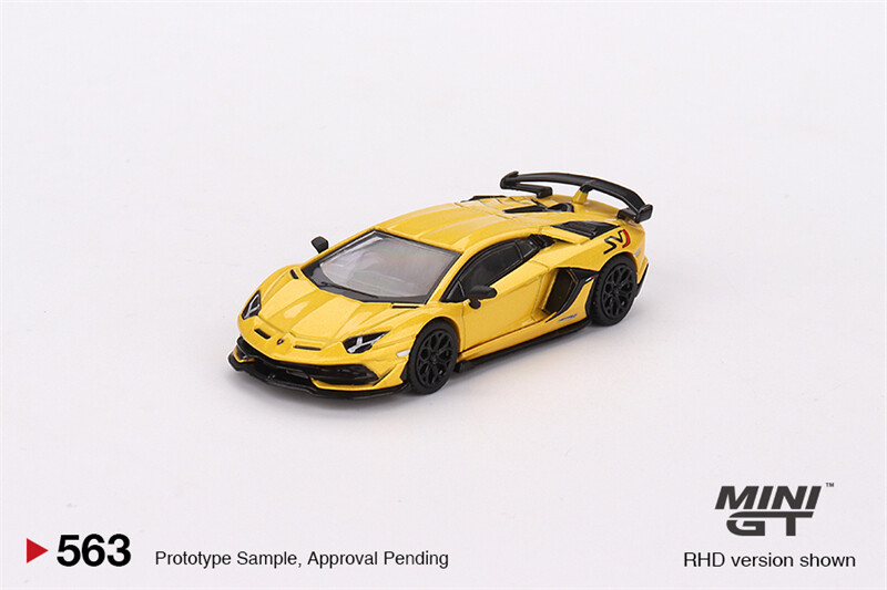 MINI GT 1:64 Aventador SVJ New Giallo Orion LHD Diecast Model Car