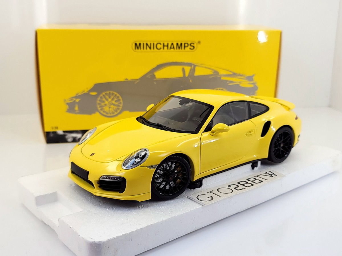 Minichamps 1:18 scale Porsche 911 Turbo S 2013(Type 991.1) Yellow