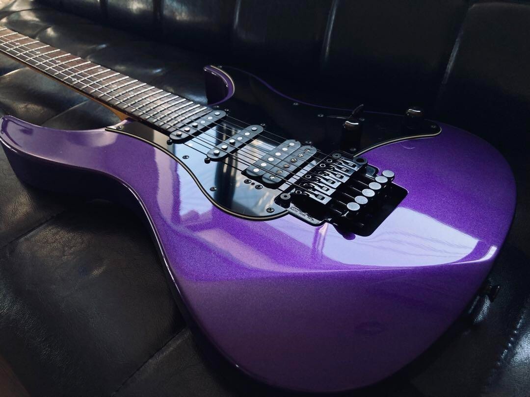 Electric Guitar Yamaha YG612 Let it Rock Purple with Hard case | eBay