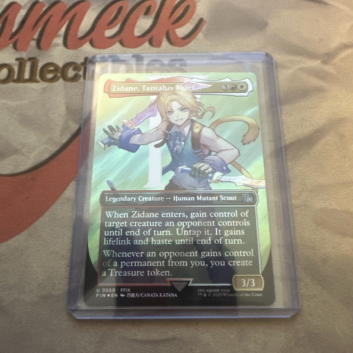 MTG Zidane, Tantalus Thief (Borderless) (Surge Foil) Final Fantasy