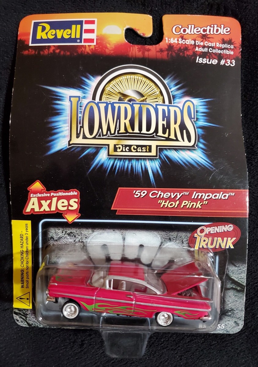 Rare REVELL LOWRIDERS 59 CHEVY IMPALA Hot Pink 1:64 NEW #33 | eBay