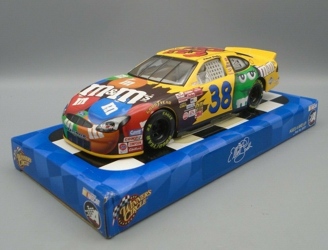 NASCAR Winner's Circle #38 Elliott Sadler Signed M&M Race Car Die