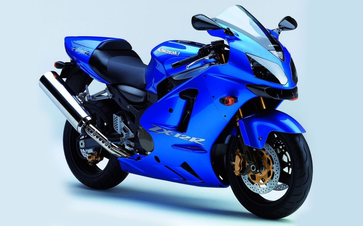 KAWASAKI NINJA ZX-12R BLUE POSTER | 24 x 36 INCH | MOTORCYCLE