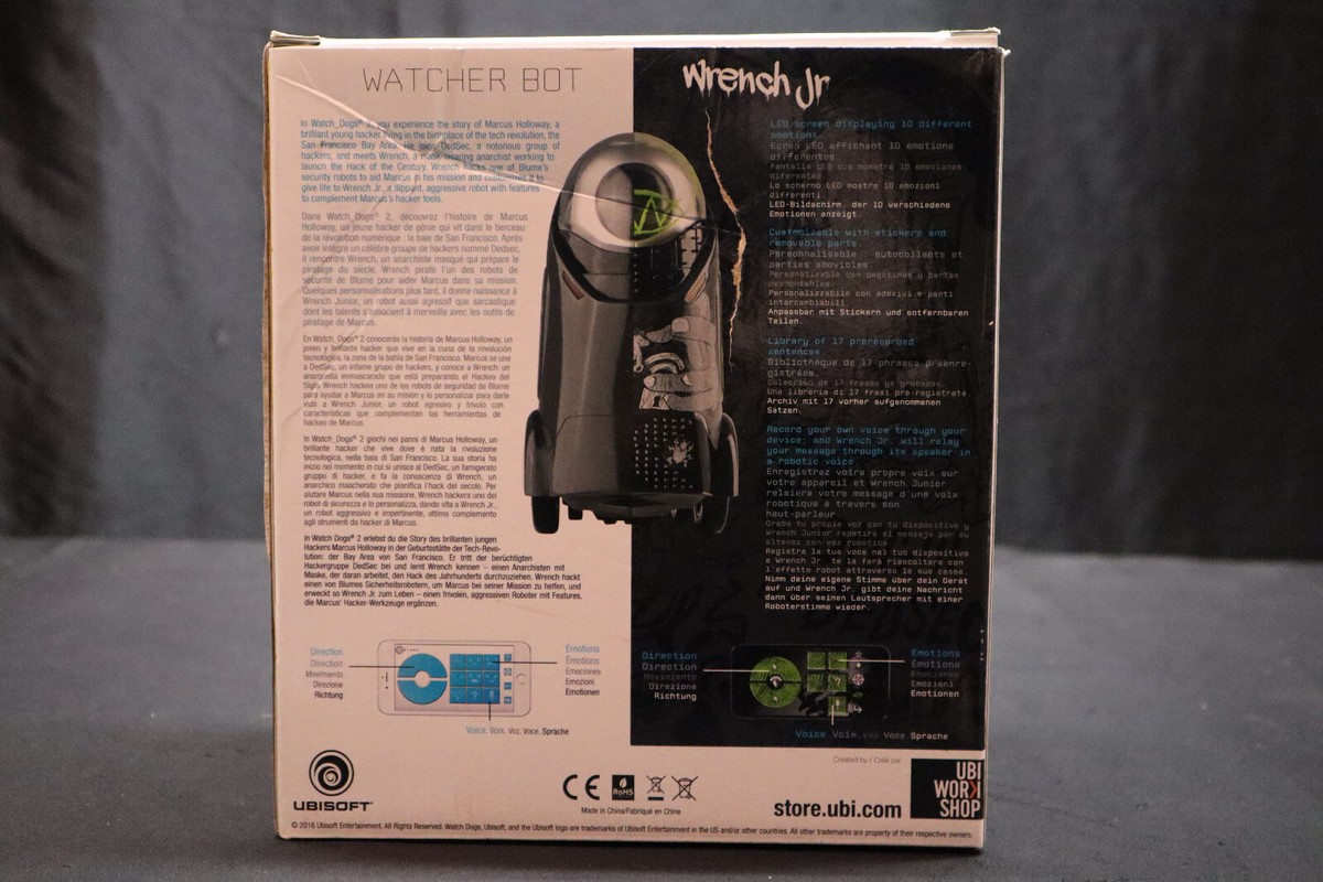 Watch Dogs 2 Collector's Edition Watcher Bot Wrench Jr Robot