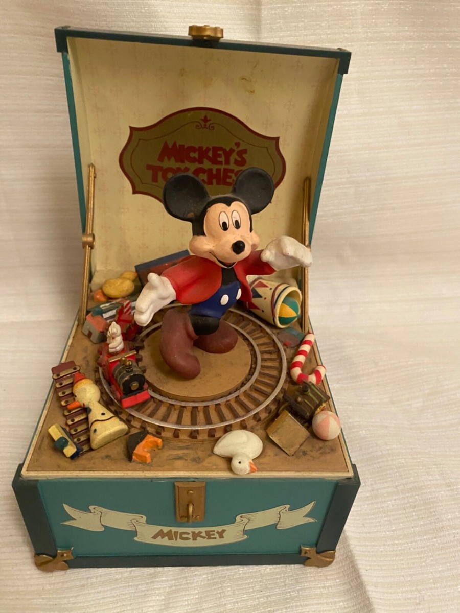 Disney Mickey Mouse - RARE Mickey's Toy Chest Music Box by Schmid