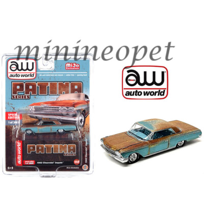 AUTOWORLD 1962 CHEVROLET IMPALA HARD TOP 1/64 DIECAST MODEL PATINA