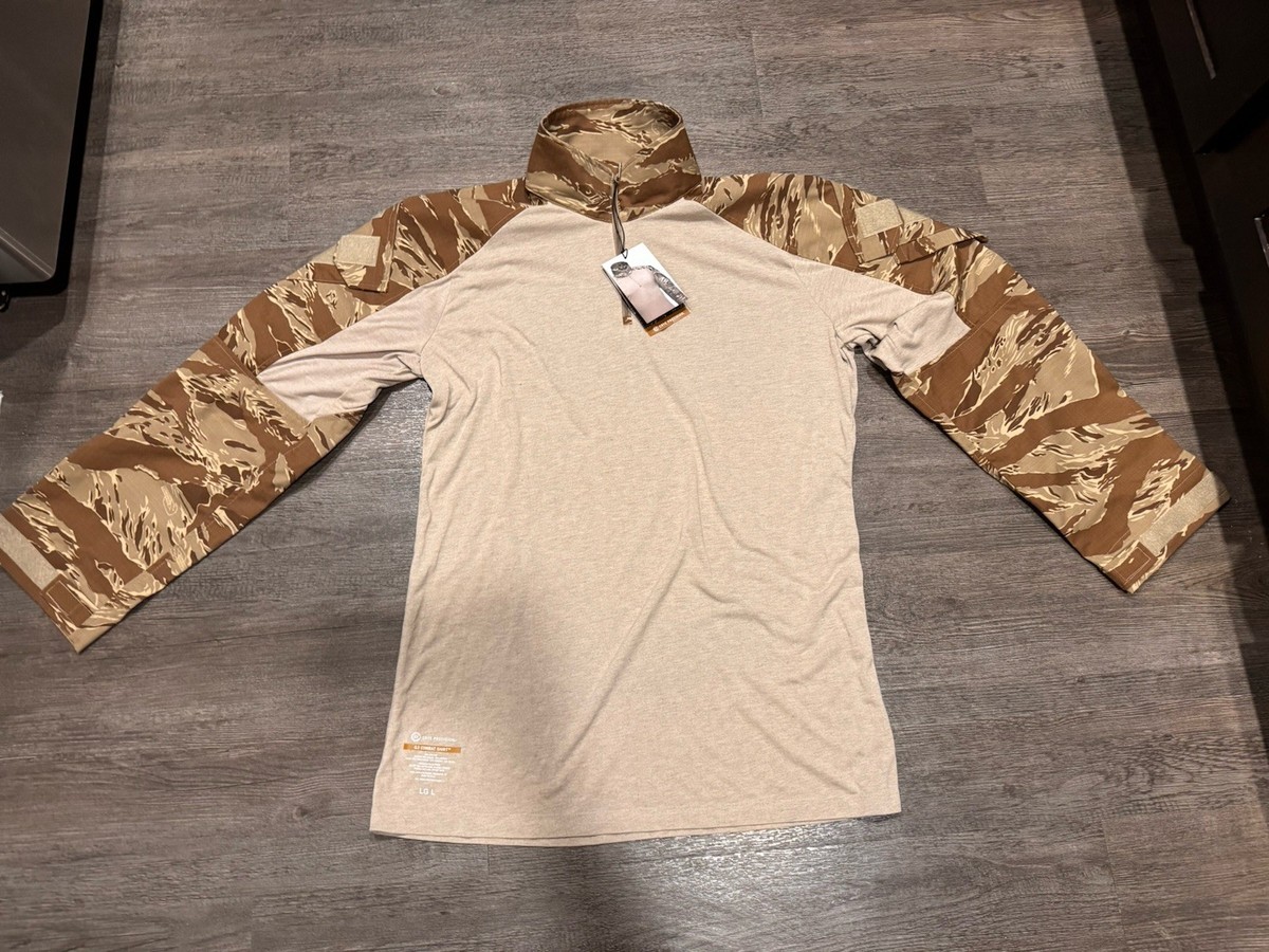 Crye Precision Desert Tiger Stripe G3 Combat Shirt Top Large Long