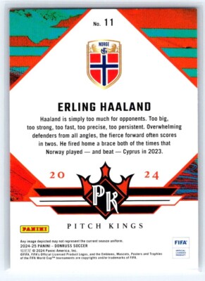 2024-25 Panini Donruss FIFA Erling Haaland Pitch Kings #11 England
