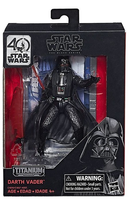 Hasbro Star Wars 40th Anniversary Black Series Titanium Die Cast