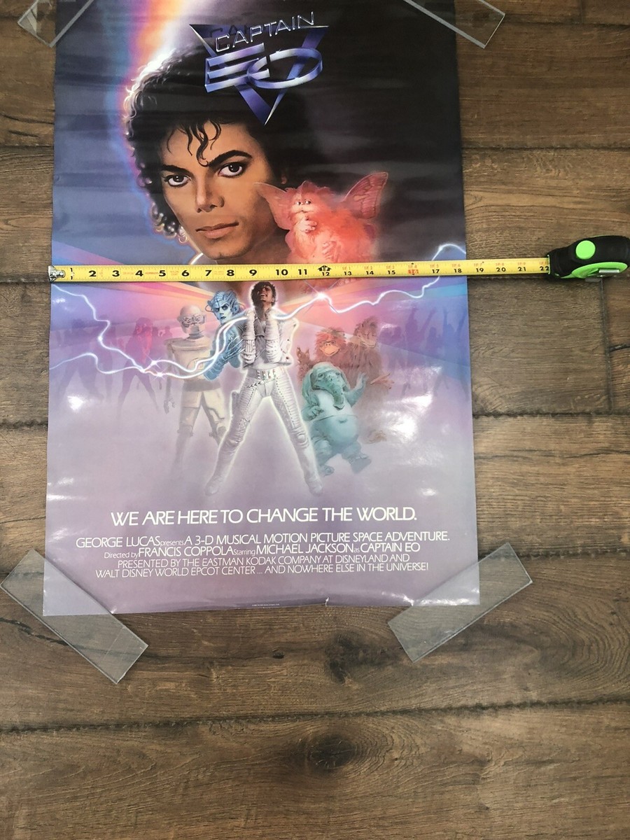 1986 Captain EO Original Attraction Movie Poster Walt Disney