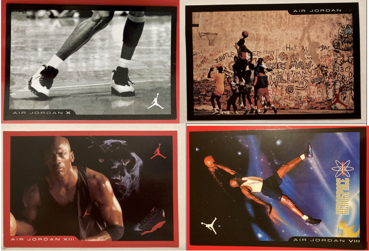 Vintage Air Jordan Insert Cards #3, #4, #5, #8, #10, #11,#12, #13