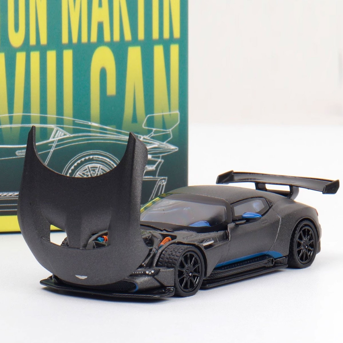 LIMITED Aston Martin Vulcan 1:64 Black Alloy Diecast Model Car w