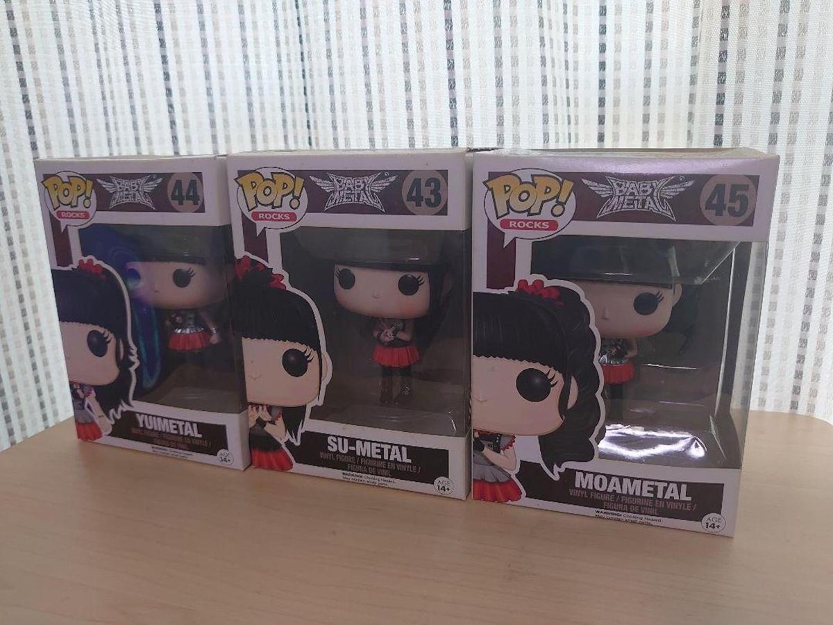 FUNKO POP! ROCKS BABYMETAL SU #43 YUI #44 MOA #45 SET OF 3 Figure