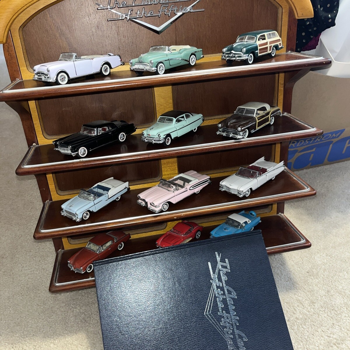 Classic Cars of the Fifties Franklin Mint 50's Model Display Shelf