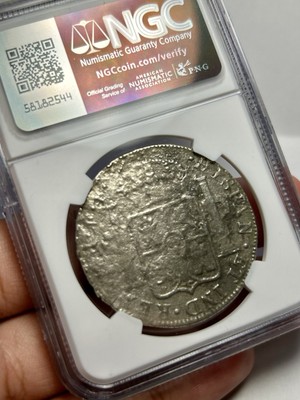 1782MO FF Mexico 8 Reales Silver El Cazador Shipwreck Coin NGC