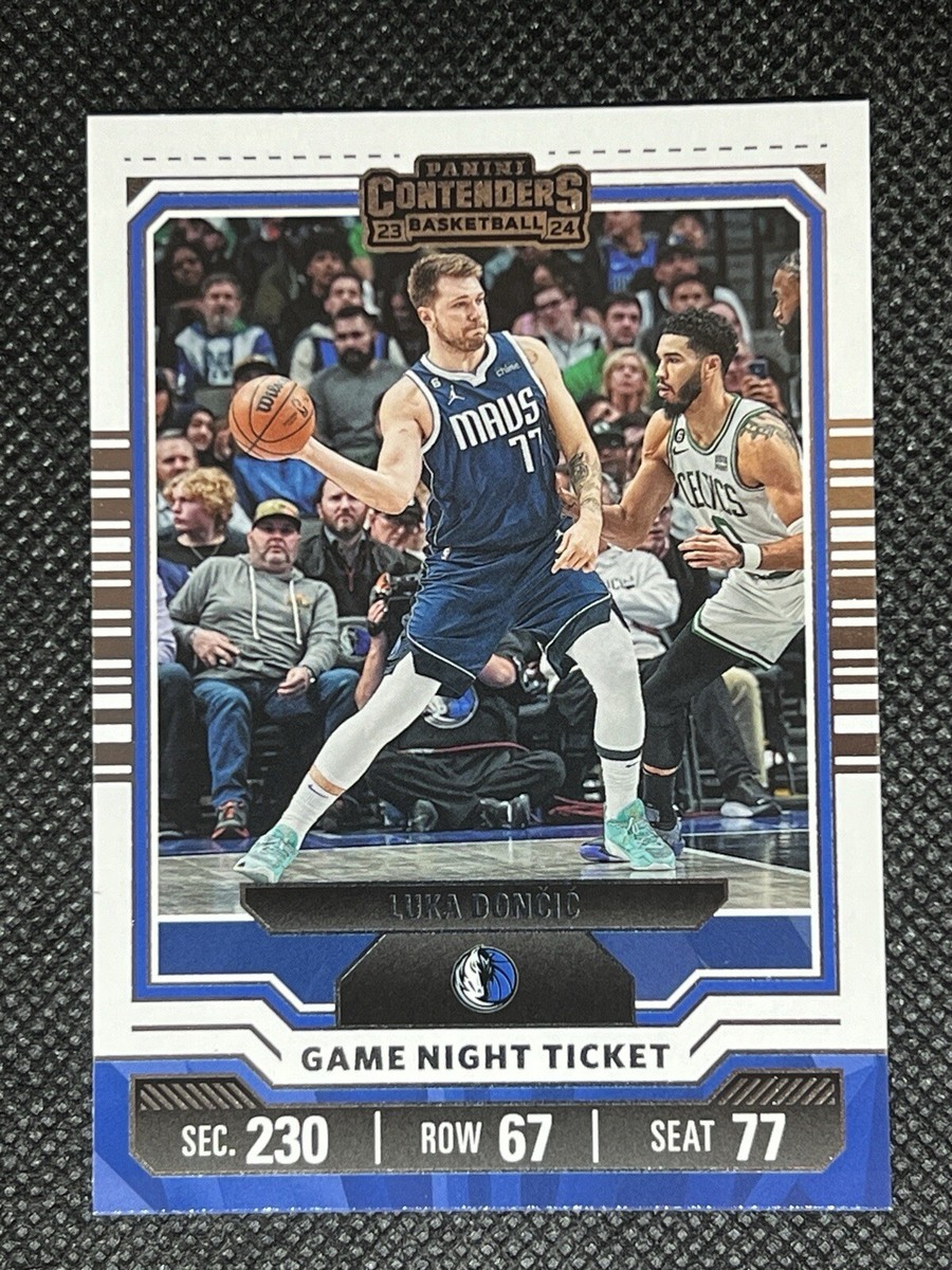 2023-24 Panini Contenders LUKA DONCIC #21 GAME NIGHT TICKET Dallas